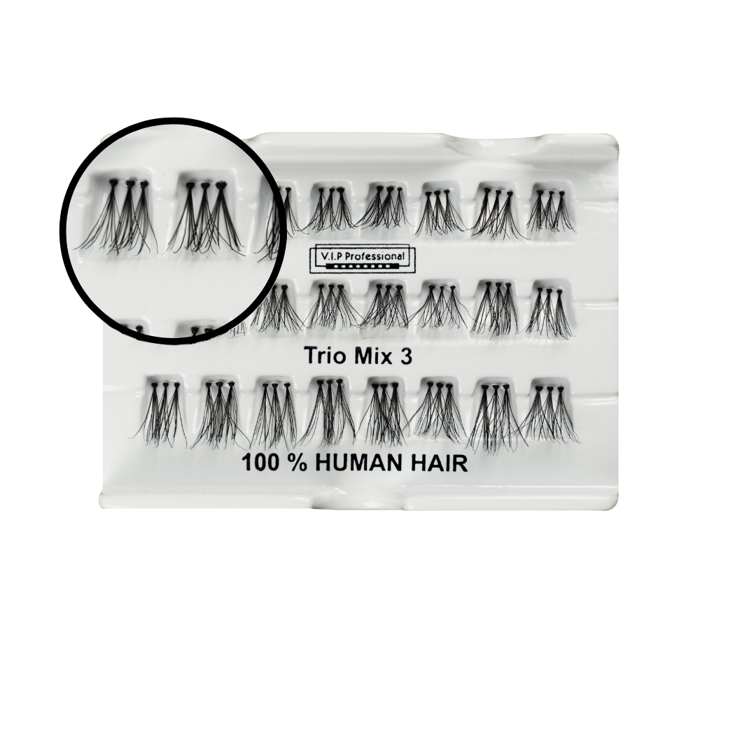 Gene False Individual Lashes Trio Mix 3 VIP Proffesional