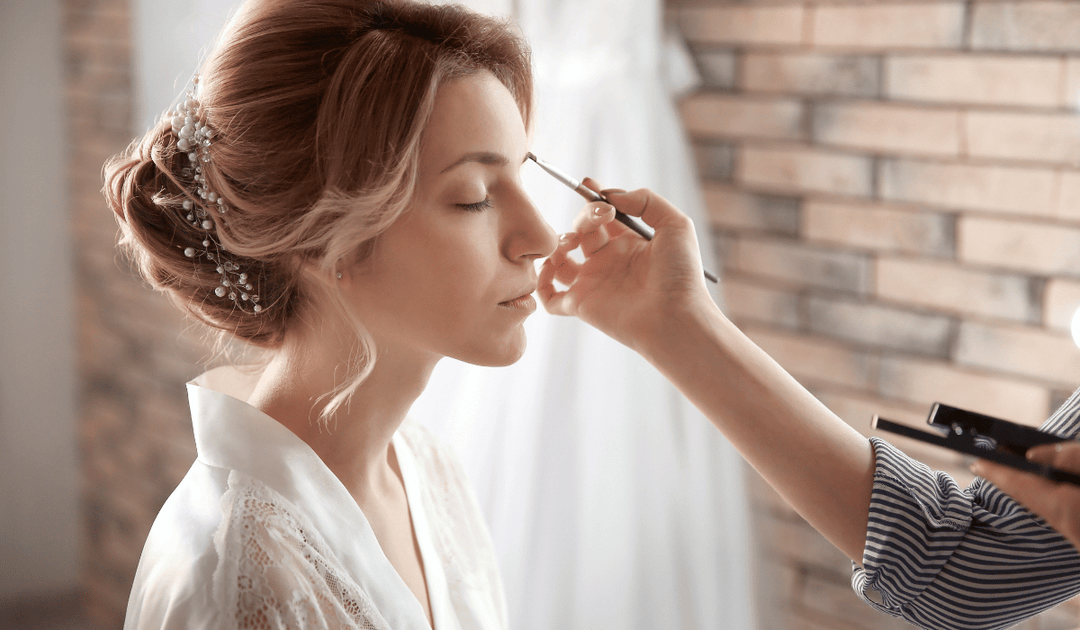 Machiaj de nunta cu sclipici ca un makeup artist