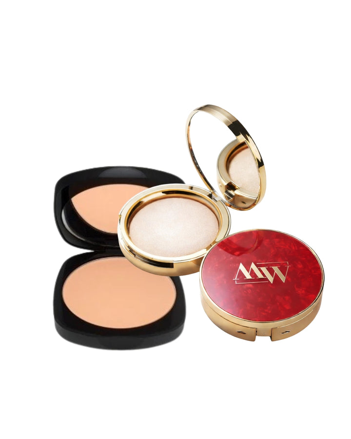 Set pudra de fixare Paris Berlin si pudra de finisare Milky Blur Mark Wirlen