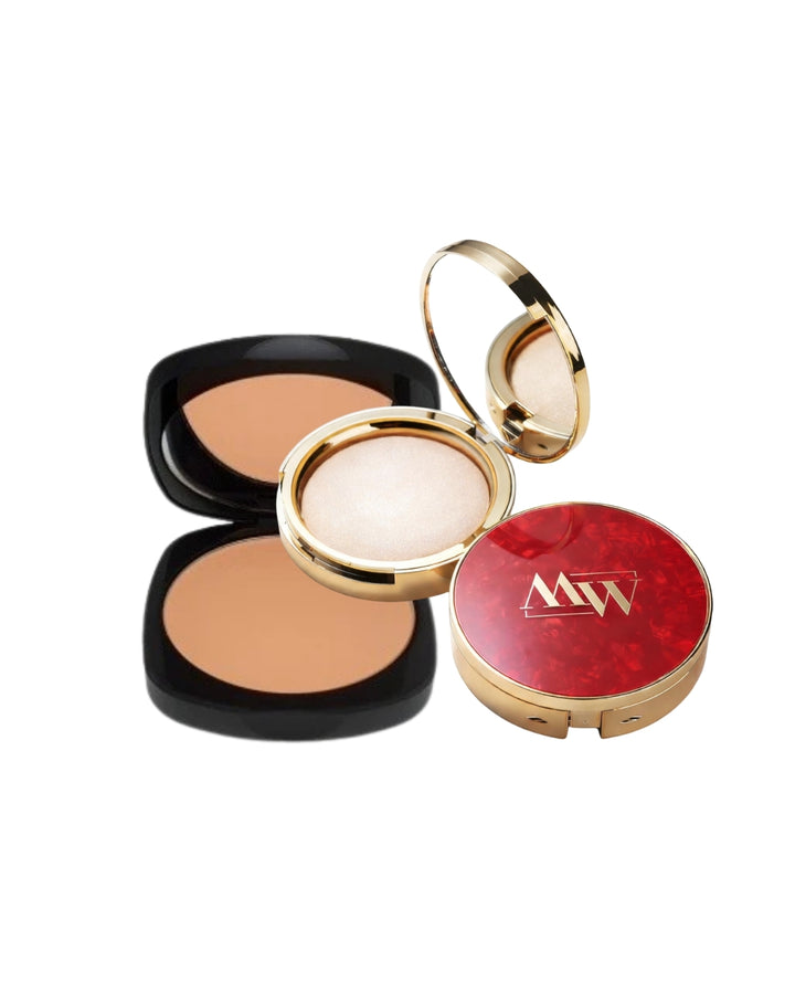 Set pudra de fixare Paris Berlin si pudra de finisare Milky Blur Mark Wirlen