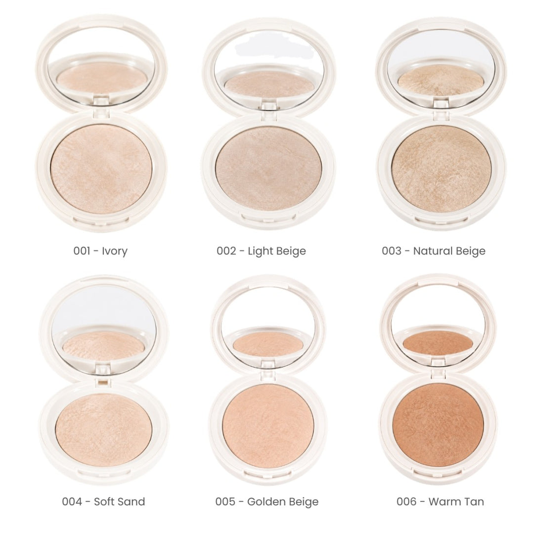 Pudra iluminatoare compacta Natural Glow Baked Powder PROHD TopFace