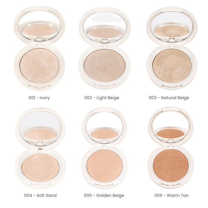 Pudra iluminatoare compacta Natural Glow Baked Powder PROHD TopFace