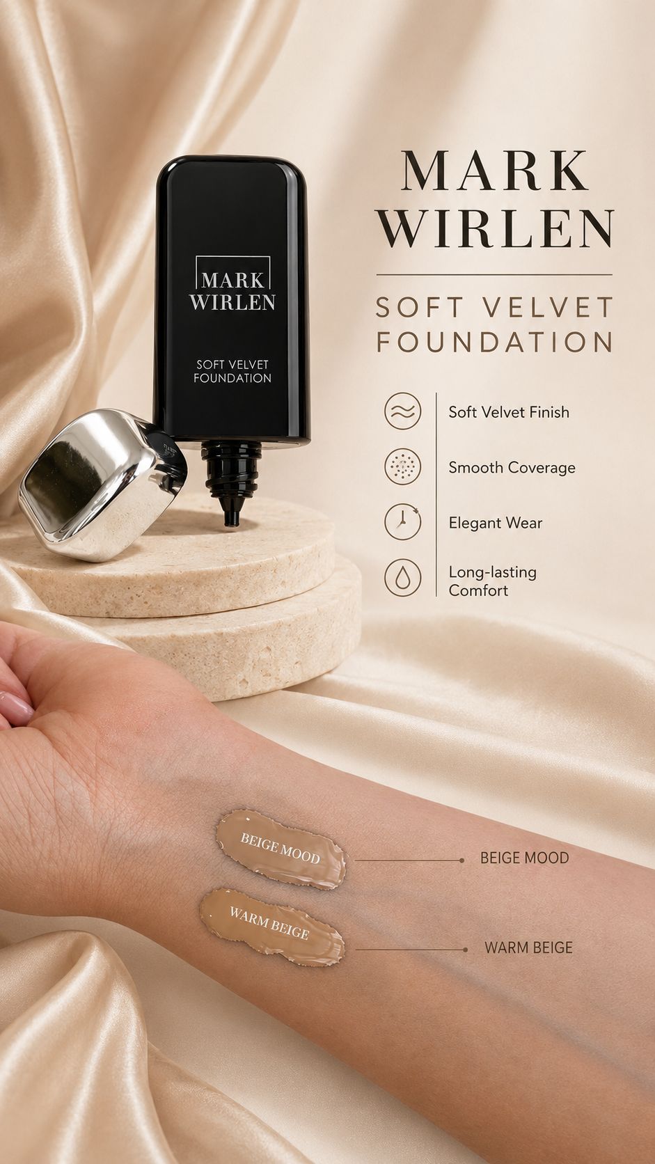 Fond de ten Soft Velvet 35ml Mark Wirlen