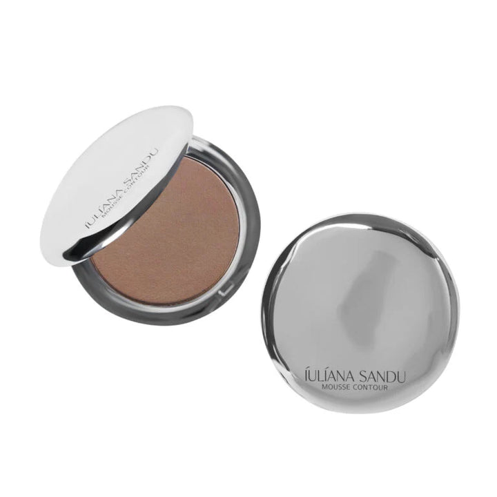 Set contur cremos Amber Mousse Iuliana Sandu cu buretel Green Beauty Blender Turkoane