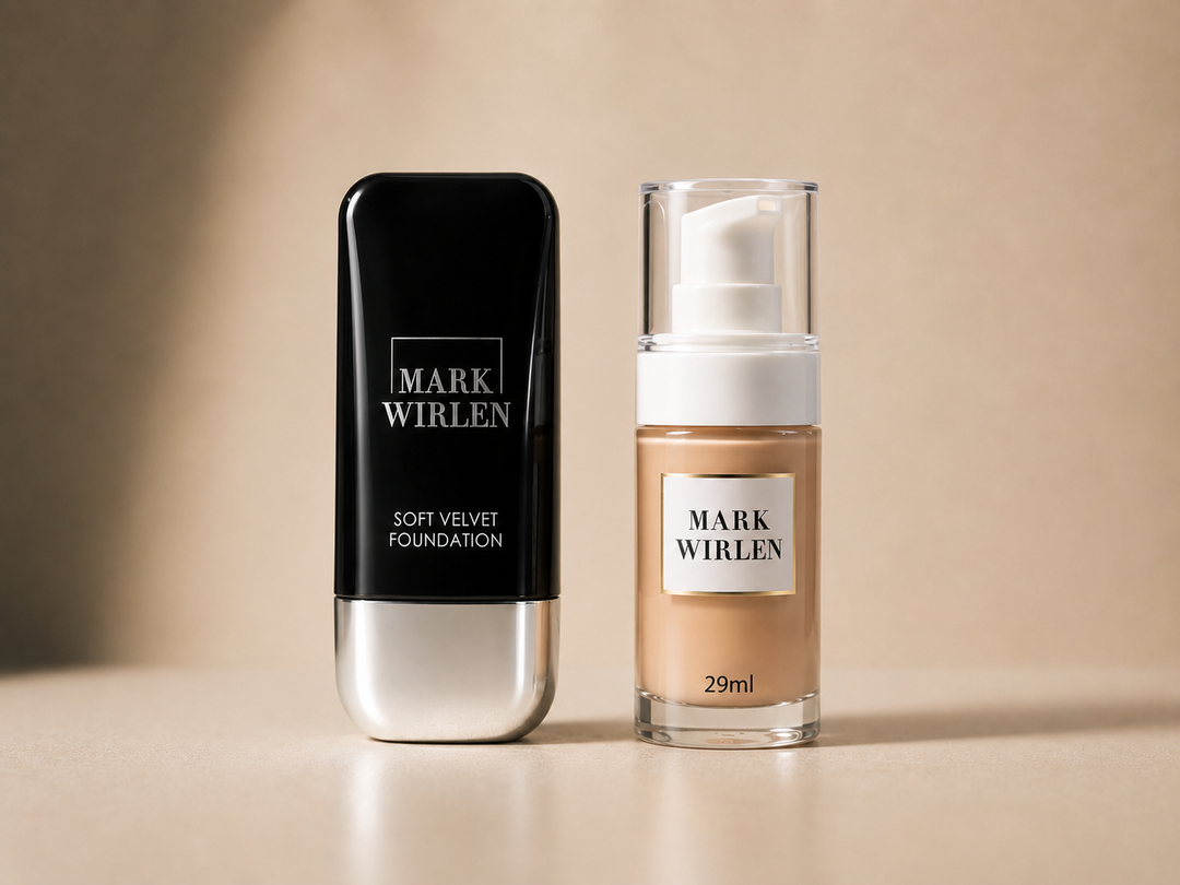 Set cu baza de machiaj Hydra Glow si fond de ten Soft Velvet Mark Wirlen