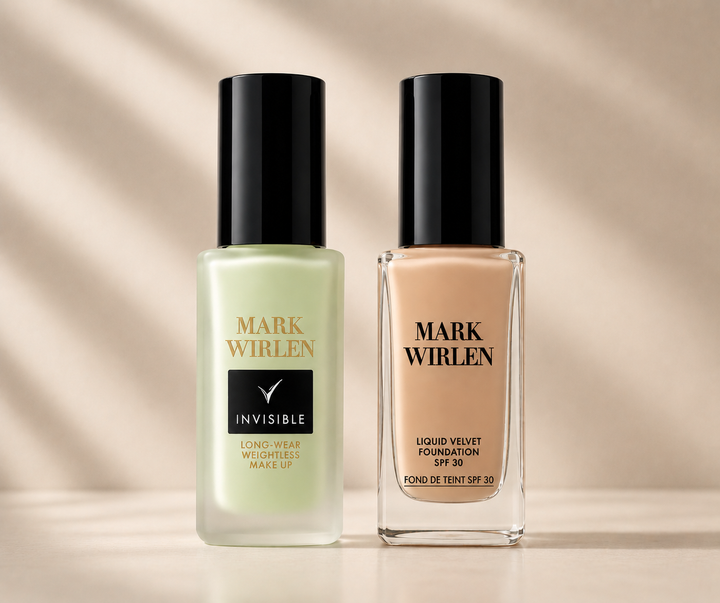 Set cu baza de machiaj Invisble Skin si fond de ten Velvet Mark Wirlen