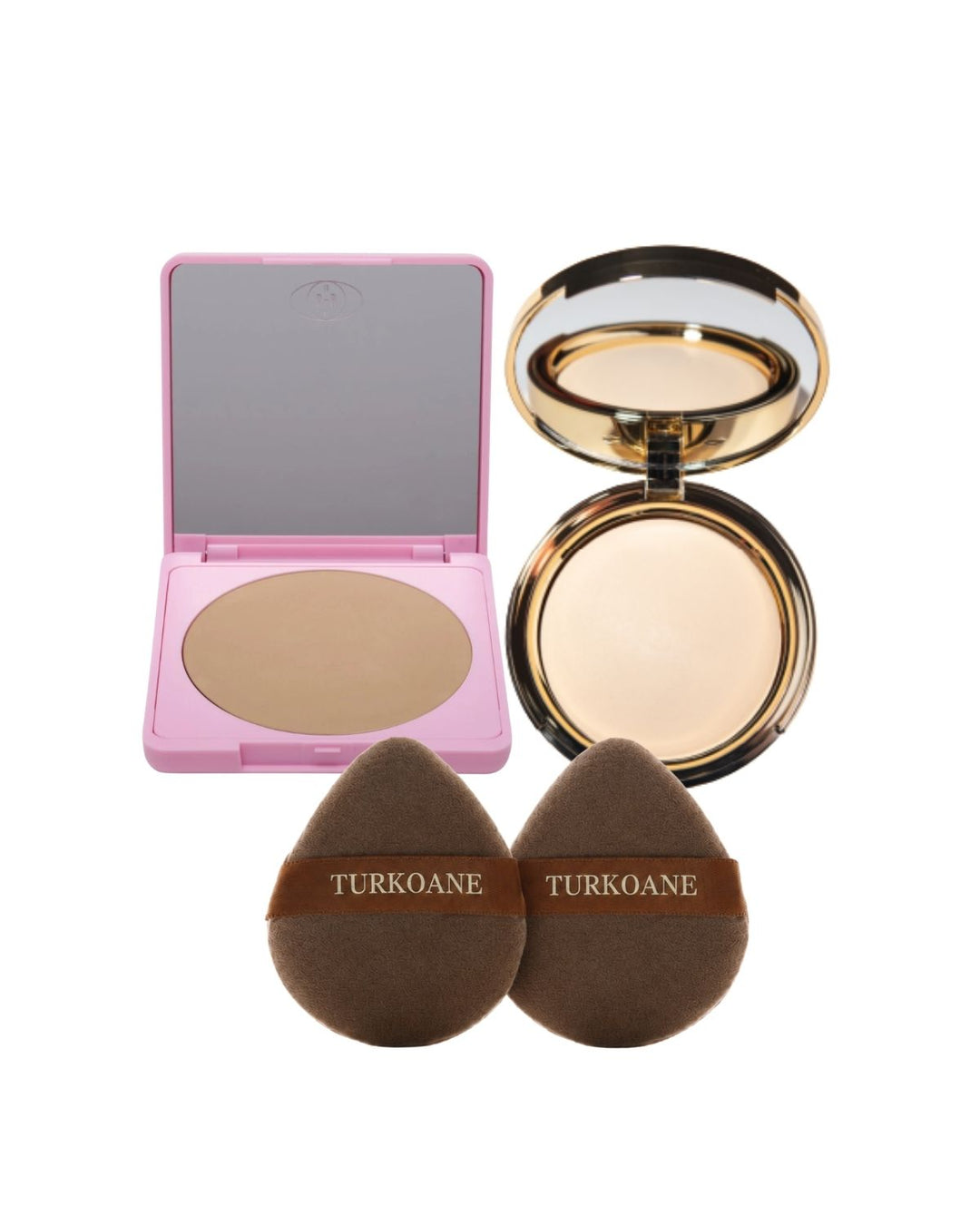Set pudra minerala Mark Wirlen, pudra de fixare Paris Berlin si bureti de pudra Turkoane