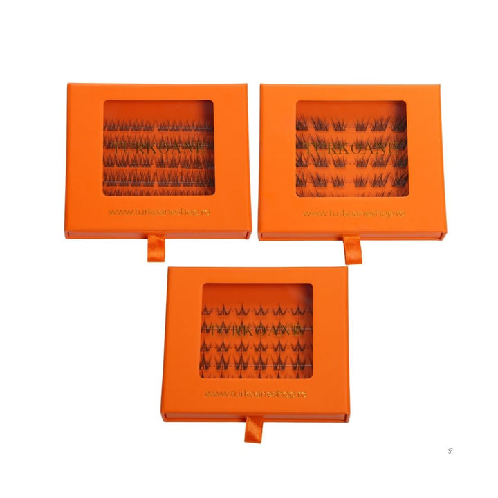 Set gene false smocuri autoadezive Insta Lash Turkoane Natural, Queen si Foxy