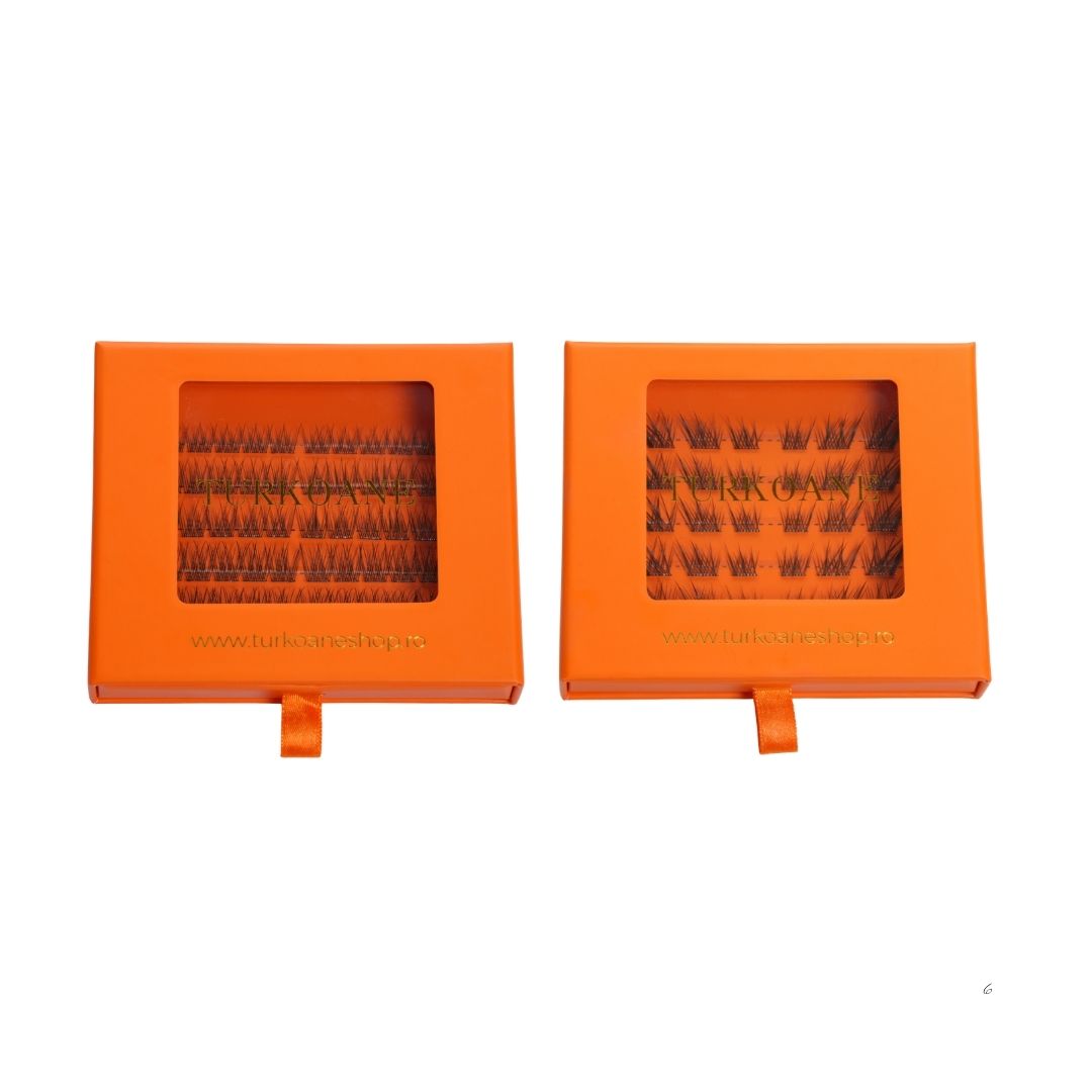 Set gene false smocuri autoadezive Insta Lash Turkoane Natural si Foxy