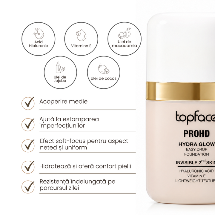 Fond de ten Hydra Glow Easy Drop PROHD TopFace