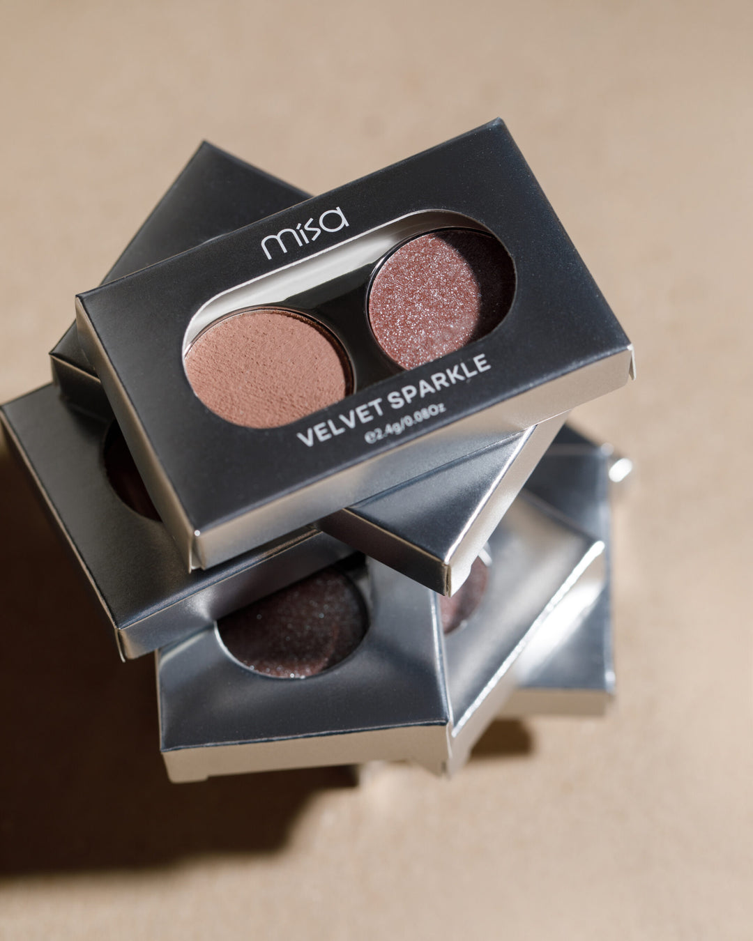 Paleta farduri ochi DUO Velvet Sparkle Night Queen MISA