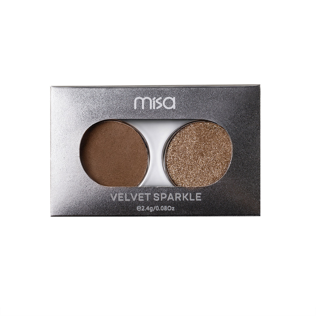 Paleta farduri ochi DUO Velvet Sparkle Wood MISA