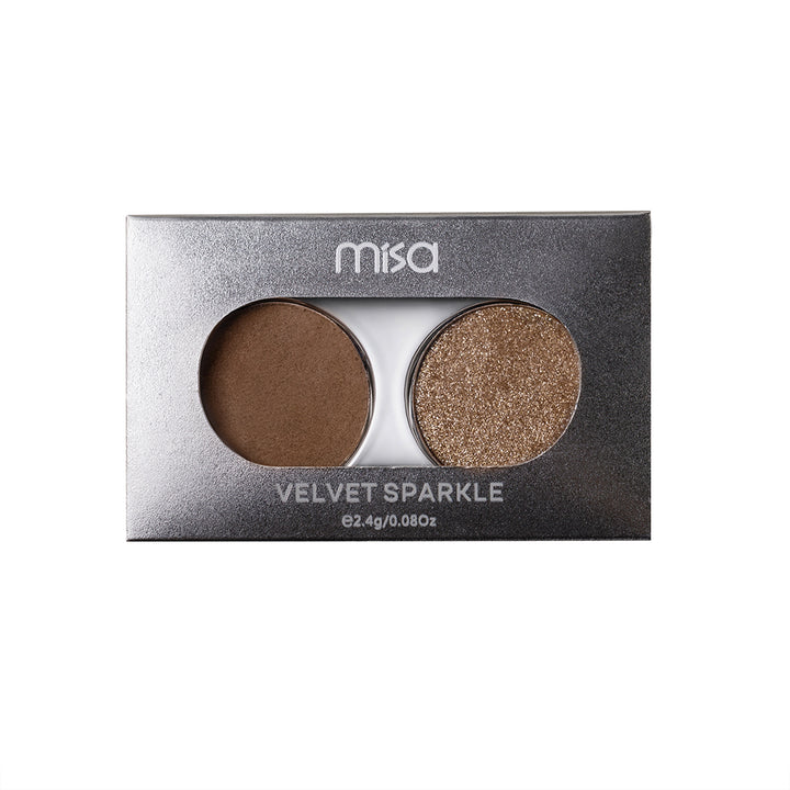 Paleta farduri ochi DUO Velvet Sparkle Wood MISA