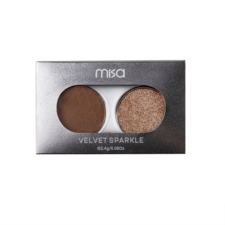 Paleta farduri ochi DUO Velvet Sparkle Dune MISA