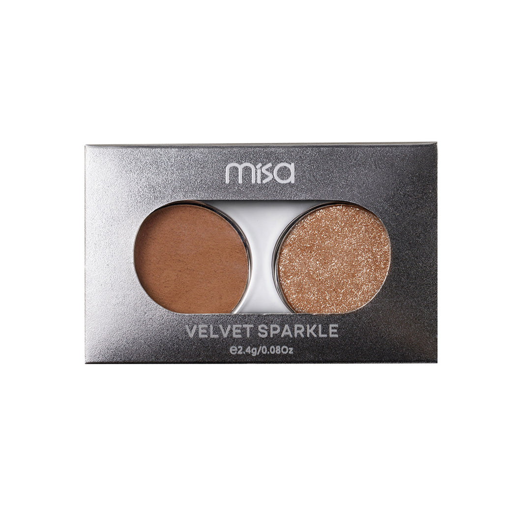 Paleta farduri ochi DUO Velvet Sparkle Sunny Dust MISA