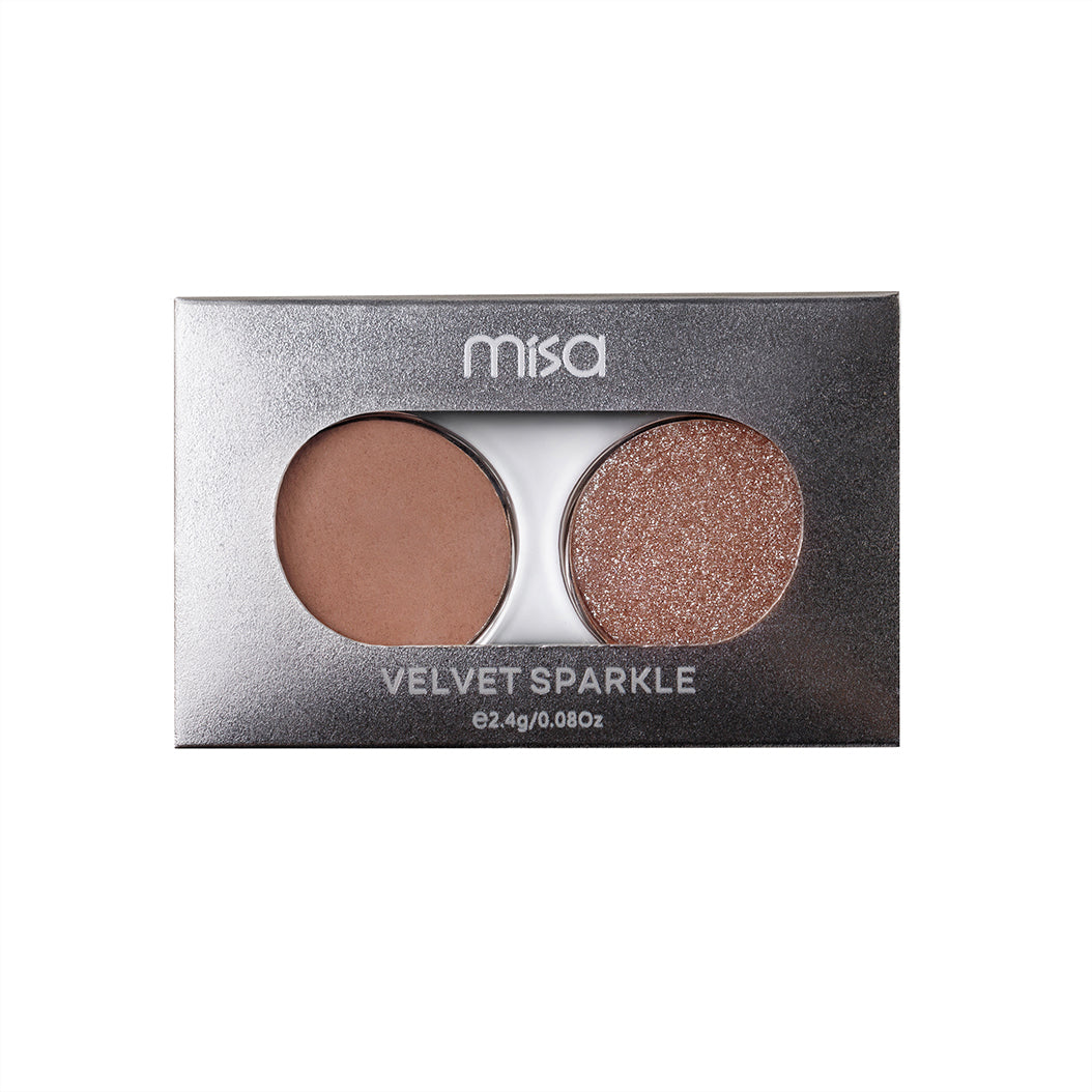 Paleta farduri ochi DUO Velvet Sparkle Glam & Glow MISA