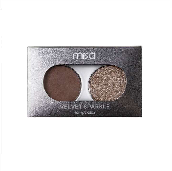 Paleta farduri ochi DUO Velvet Sparkle Night Queen MISA