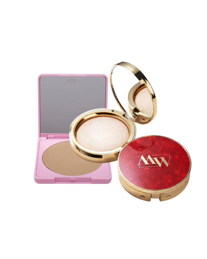 Set pudra de fixare Paris Berlin si pudra de finisare Milky Blur Mark Wirlen