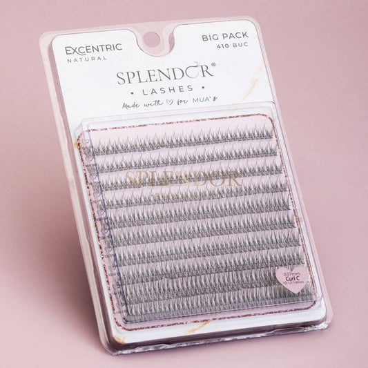 Big Pack Gene false smocuri matase Excentric Natural curbura C MIX 410 buc Splendor