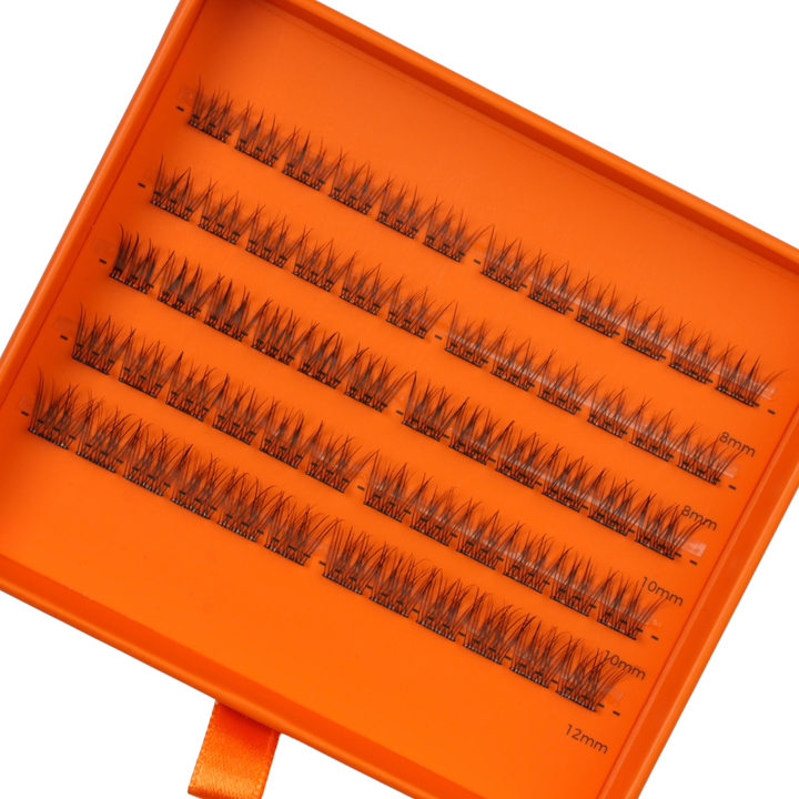 Set Quattro gene false smocuri autoadezive Insta Lash Turkoane Mini Natural, Natural, Queen, Foxy si penseta pentru aplicarea genelor