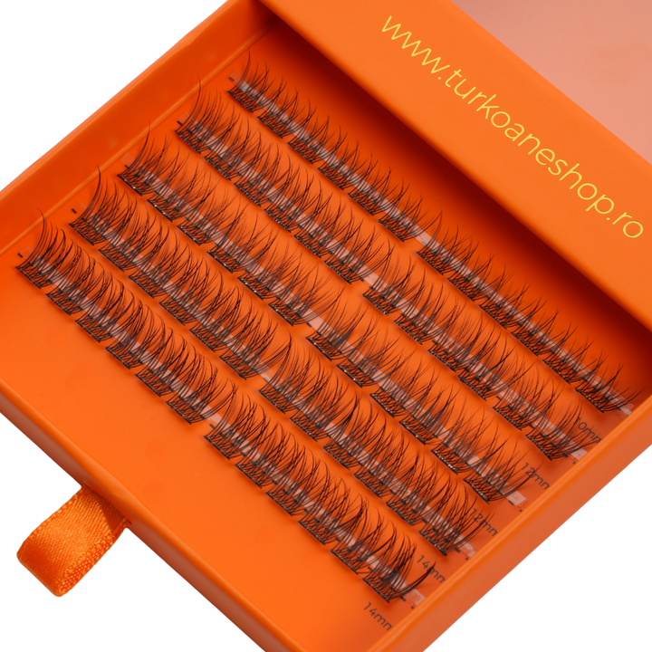 Set de gene false smocuri autoadezive Insta Lash Turkoane Natural si Queen