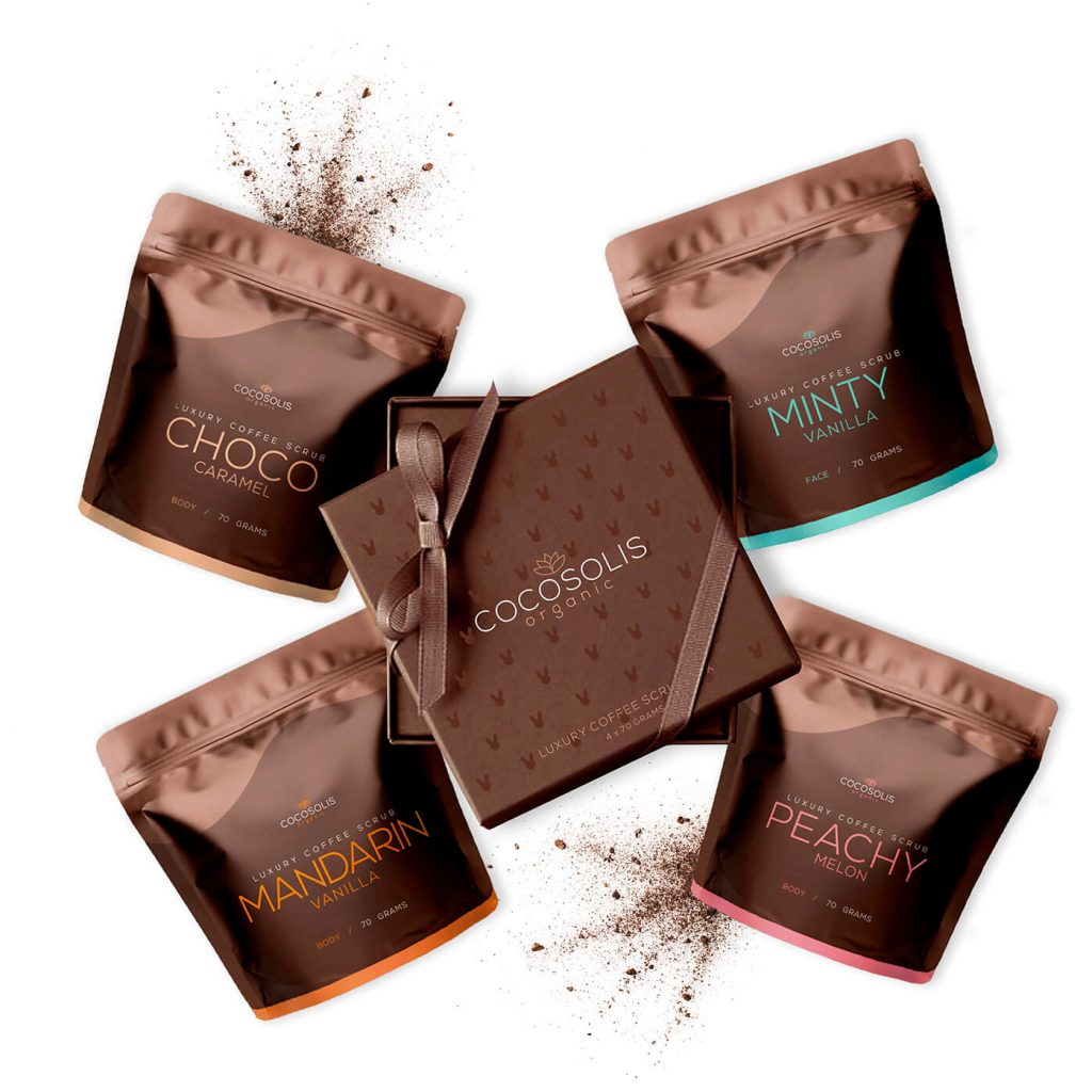 Scrub de corp Cocosolis LUXURY BOX 4x70g
