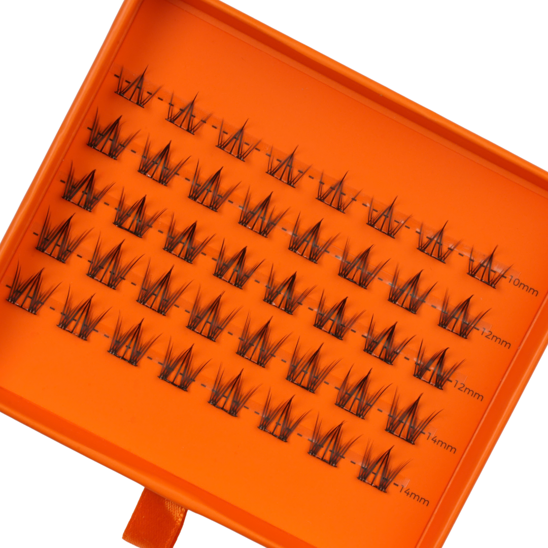 Set Quattro gene false smocuri autoadezive Insta Lash Turkoane Mini Natural, Natural, Queen, Foxy si penseta pentru aplicarea genelor