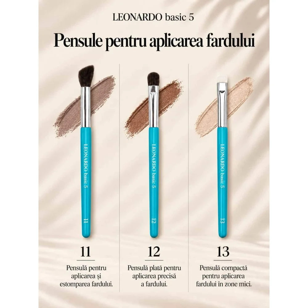 Set 19 pensule machiaj Leonardo Basic 5
