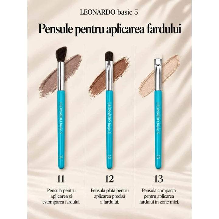 Set 19 pensule machiaj Leonardo Basic 5