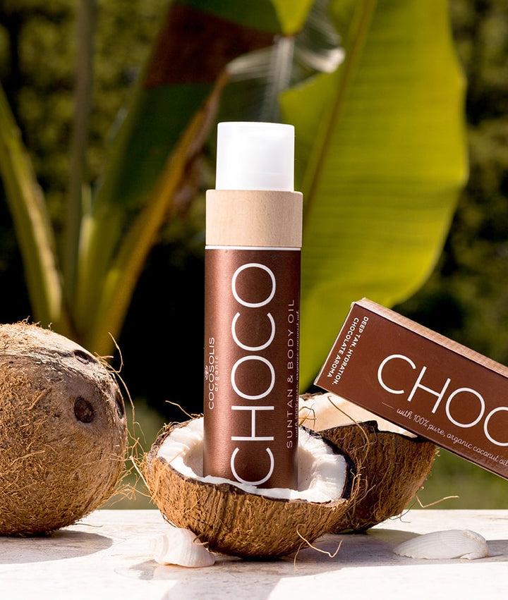 Ulei pentru bronz si corp Cocosolis CHOCO 110ml