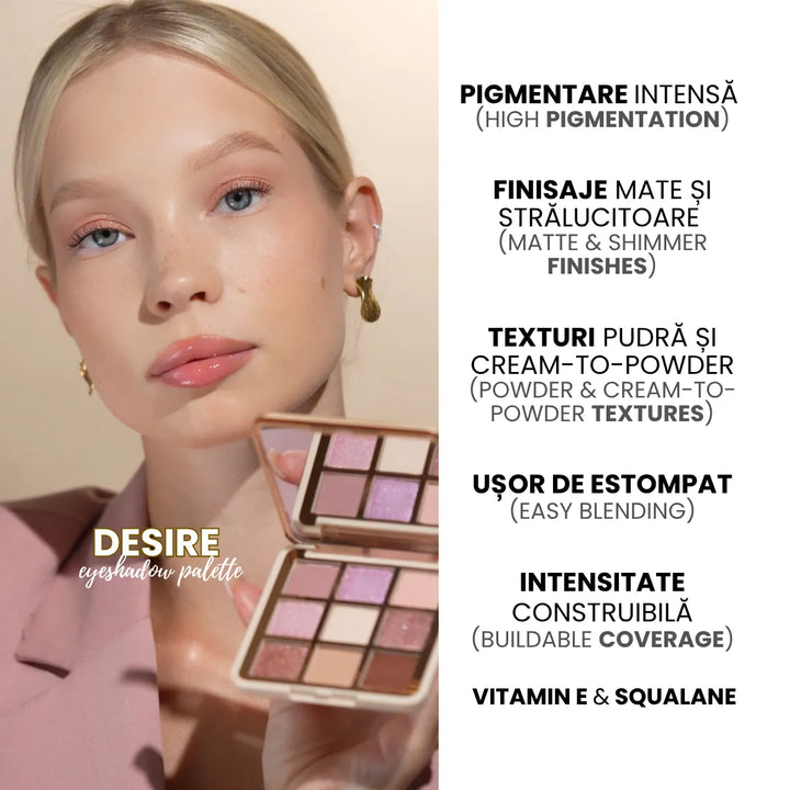 Paleta de farduri Desire Medium TopFace